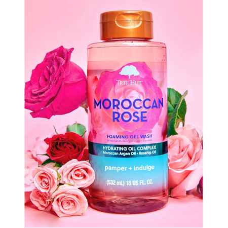 Gel de dus, Moroccan Rose, 532 ml, Tree Hut 711129
