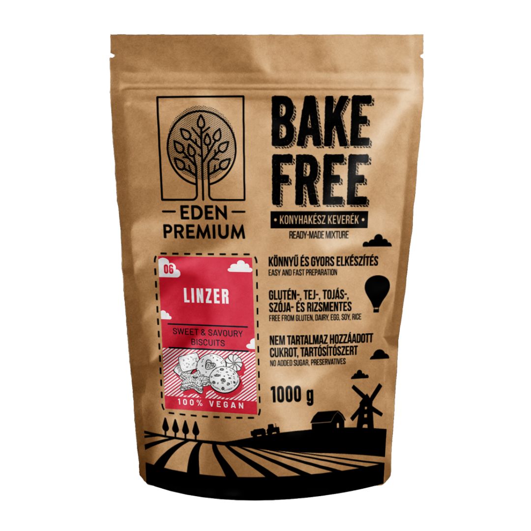 Mix faina pentru Linzer fara gluten, 1 kg, Bake Free