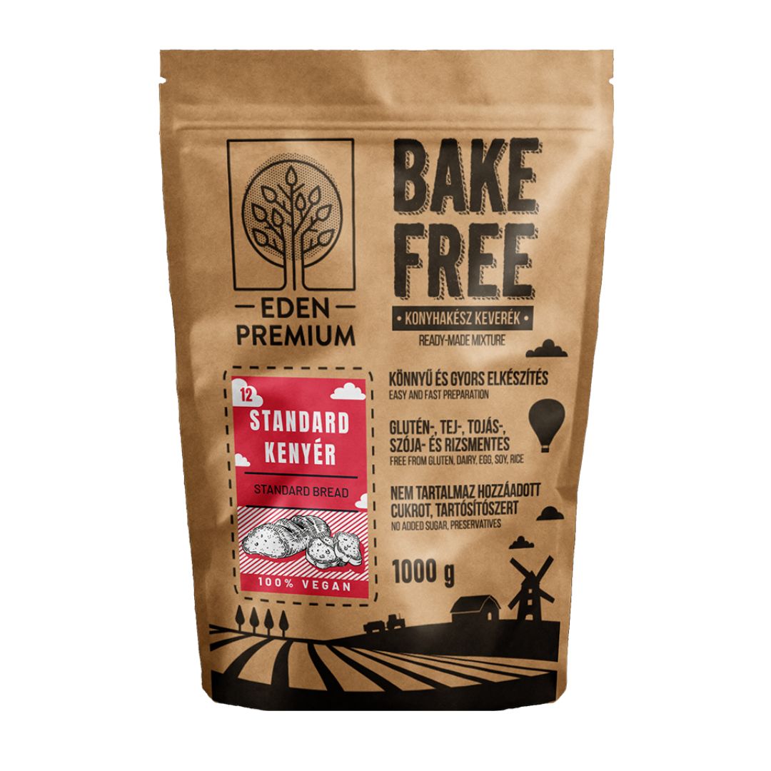 Mix faina pentru paine standard fara gluten, 1 kg, Bake Free
