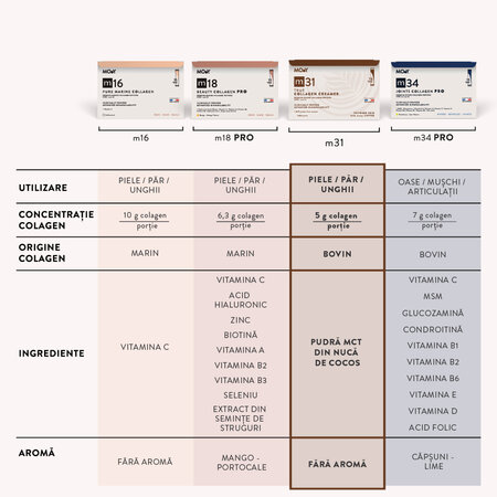 True Collagen Creamer colagen hidrolizat bovin m31, 15 plicuri, Molecules of Youth 711344