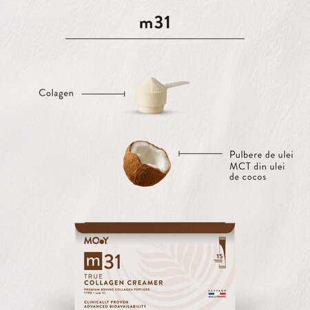 True Collagen Creamer colagen hidrolizat bovin m31, 15 plicuri, Molecules of Youth 711345