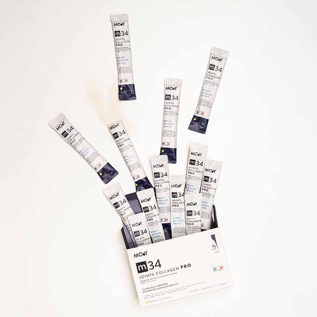 Pro Colagen hidrolizat bovin m34, capsuni si lime, 15 plicuri x 13 g, Molecules of Youth 711352