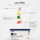 Pro Colagen hidrolizat bovin m34, capsuni si lime, 15 plicuri x 13 g, Molecules of Youth 711357
