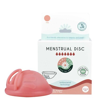 Disc menstrual reutilizabil, Roz, 1 bucata, FemiEko 711409
