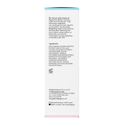 Serum HA 5 Light, 30 ml, Geek&Gorgeous 760111