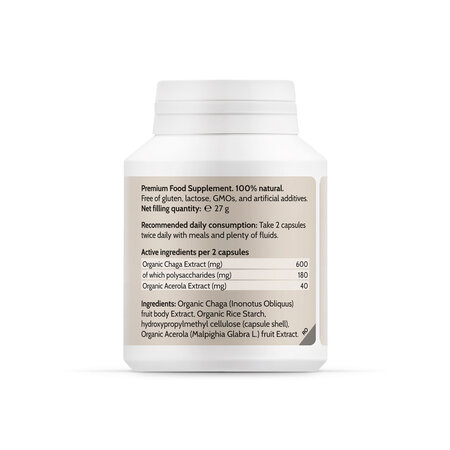 Chaga Bio Extract, 60 capsule, Novo Biomedics 711428