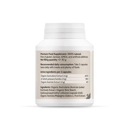 Auricularia Bio Extract, 60 capsule, Novo Biomedics 711516
