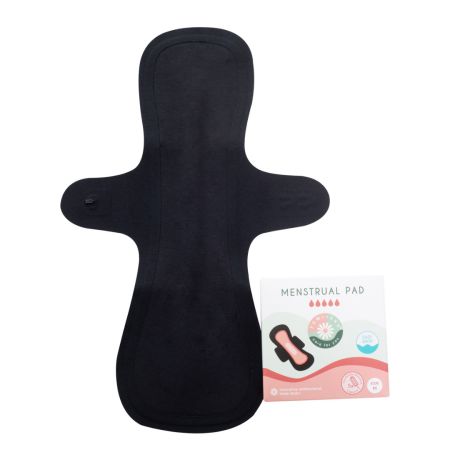 Absorbant reutilizabil Slim, M, Negru, 1 bucata, FemiEko