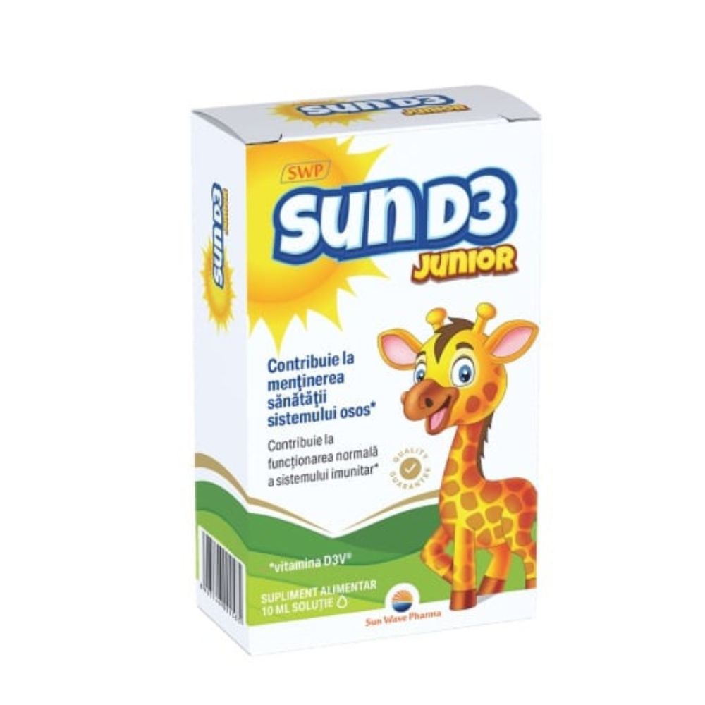 Sun D3 Junior picaturi, 10ml, Sun Wave Pharma