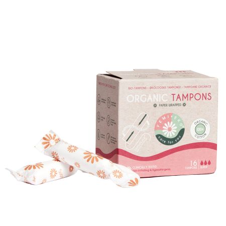 Tampoane din bumbac organic Super, 16 bucati, FemiEko 756885