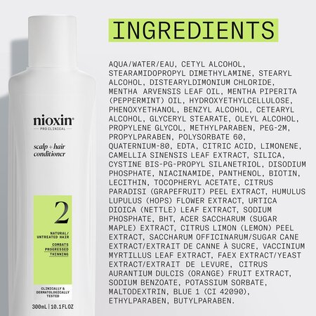 Balsam impotriva caderii parului pentru stadiu avansat Scalp + Hair System 2, 300 ml, Nioxin 711614