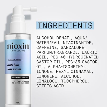 Ser tratament impotriva caderii parului Ultimate Power, 70 ml, Nioxin 711641