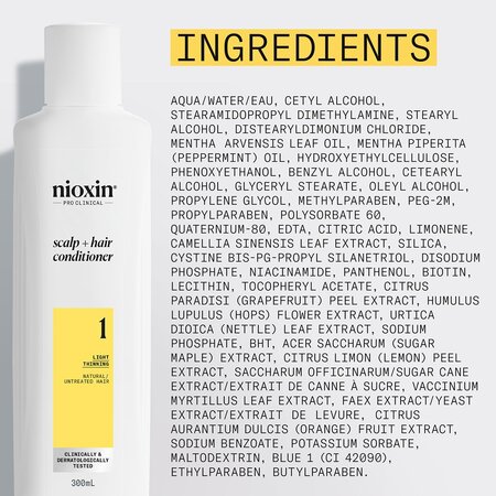 Balsam impotriva caderii parului Scalp + Hair System 1, 300 ml, Nioxin 711742