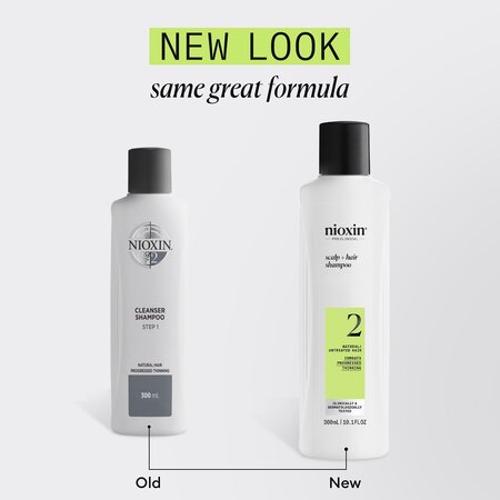 Sampon impotriva caderii parului pentru stadiu avansat Scalp + Hair System 2, 300 ml, Nioxin 711764
