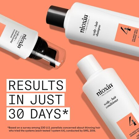 Set impotriva ruperii pentru par vopsit sau deteriorat System 4, 300+300+100 ml, Nioxin 711774