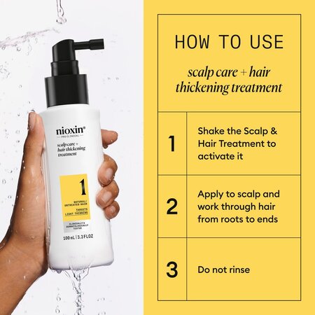 Tratament leave-in impotriva caderii parului Scalp + Hair System 1, 100 ml, Nioxin 711797