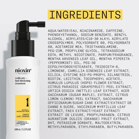 Tratament leave-in impotriva caderii parului Scalp + Hair System 1, 100 ml, Nioxin 711799