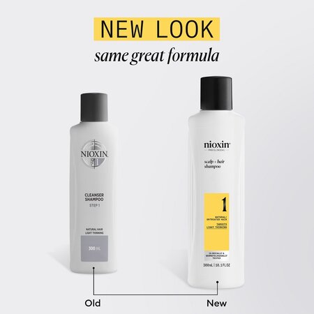 Sampon impotriva caderii parului Scalp + Hair System 1, 300 ml, Nioxin 711837