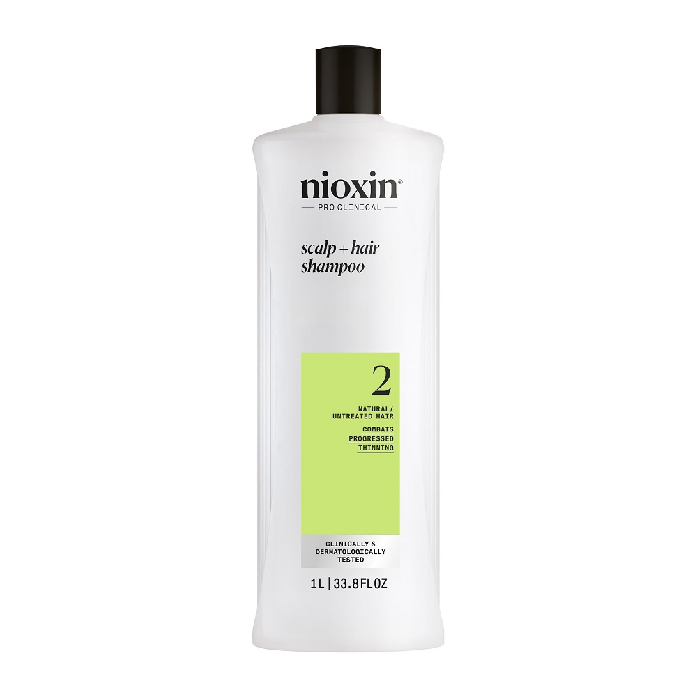 Sampon fortifiant impotriva ruperii pentru par afectat de subtiere avansata System 2, 1 litru, Nioxin