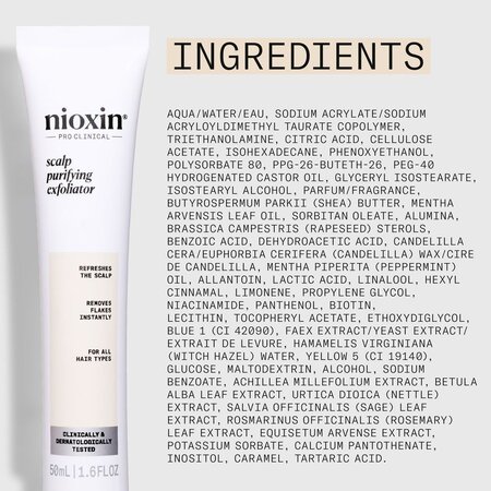 Tratament exfoliant antimatreata pentru scalp Scalp Recovery, 50 ml, Nioxin 711887