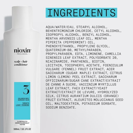 Balsam anticadere pentru par vopsit Scalp + Hair System 3, 300 ml, Nioxin 711901