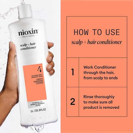 Balsam impotriva caderii parului pentru stadiu avansat System 4, 1 litru, Nioxin 711911