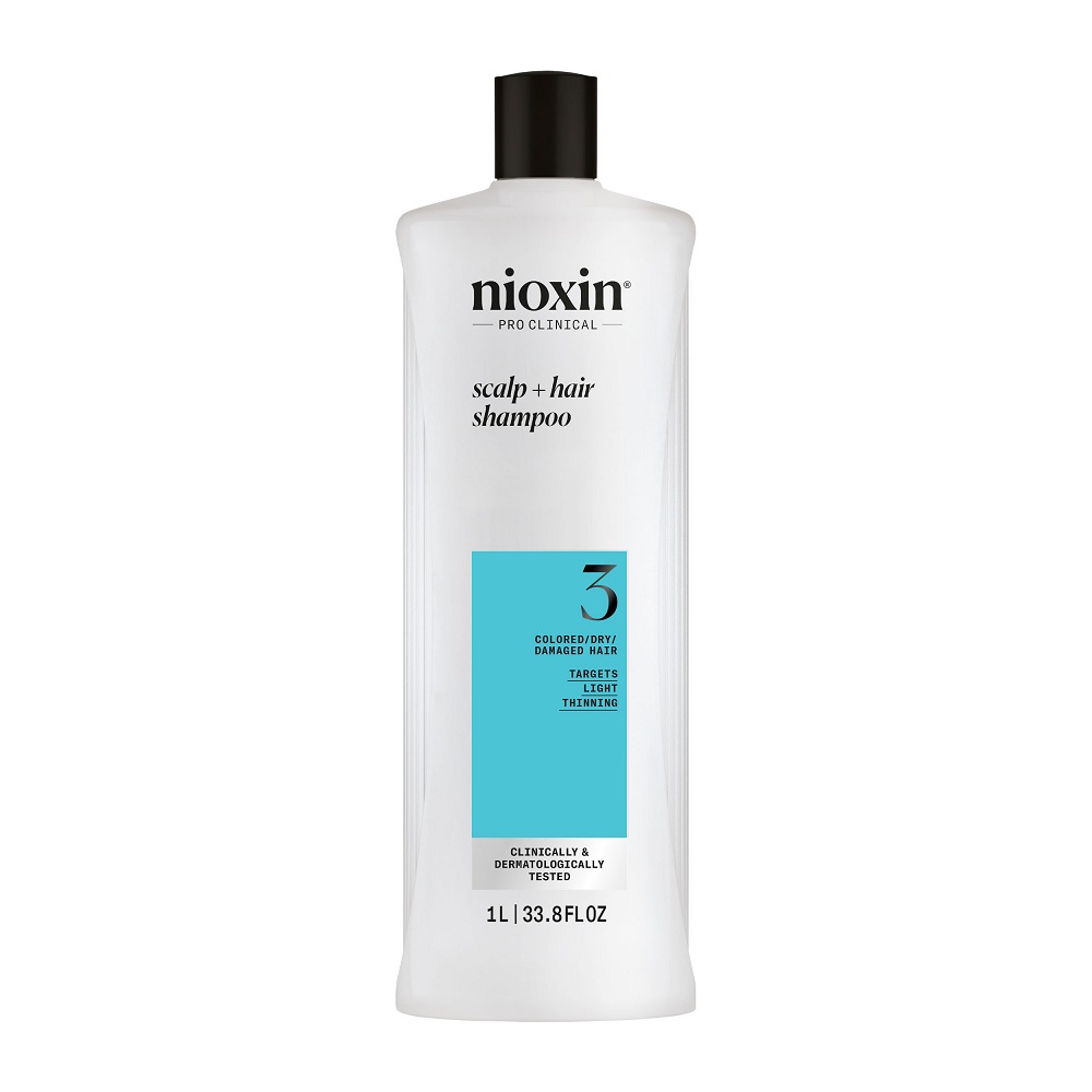 Sampon fortifiant impotriva ruperii pentru par vopsit sau deteriorat System 3, 1 litru, Nioxin