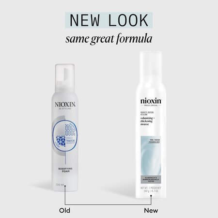 Spuma de par pentru volum si densitate Density Defend Styling Volumizing + Thickening Mousse, 200 ml, Nioxin 711973