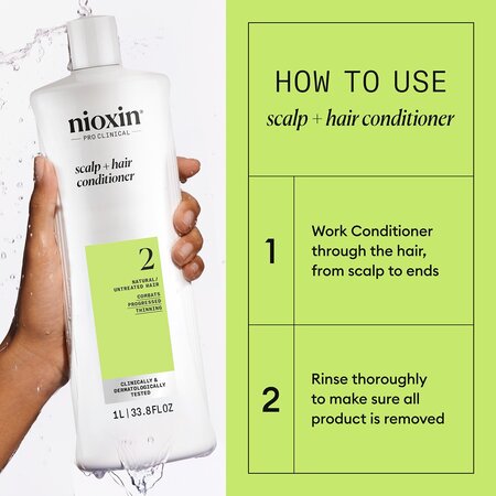 Balsam impotriva ruperii parului afectat de subtiere avansata System 2, 1 litru, Nioxin 711998