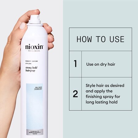 Spray de par pentru fixare puternica Density Defend, 300 ml, Nioxin 712014