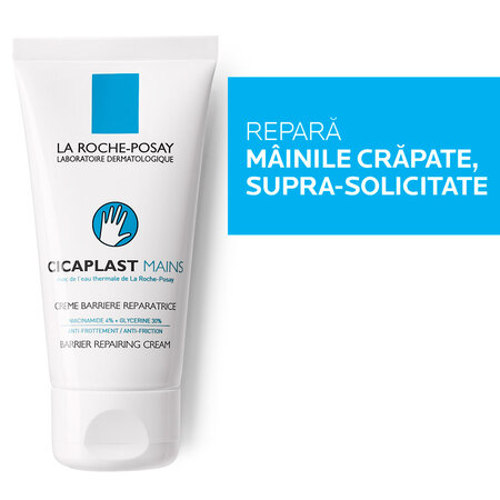 Crema de maini reparatoare pentru piele uscata si deteriorata Cicaplast, 50 ml, La Roche-Posay 507797