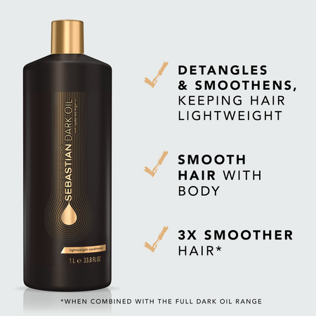 Balsam cu ulei de argan si jojoba Dark Oil, 1 litru, Sebastian Professional 712066