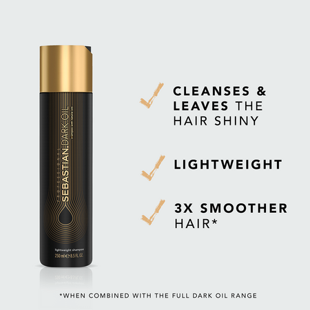 Sampon cu ulei de argan si jojoba Dark Oil, 250 ml, Sebastian Professional 712135