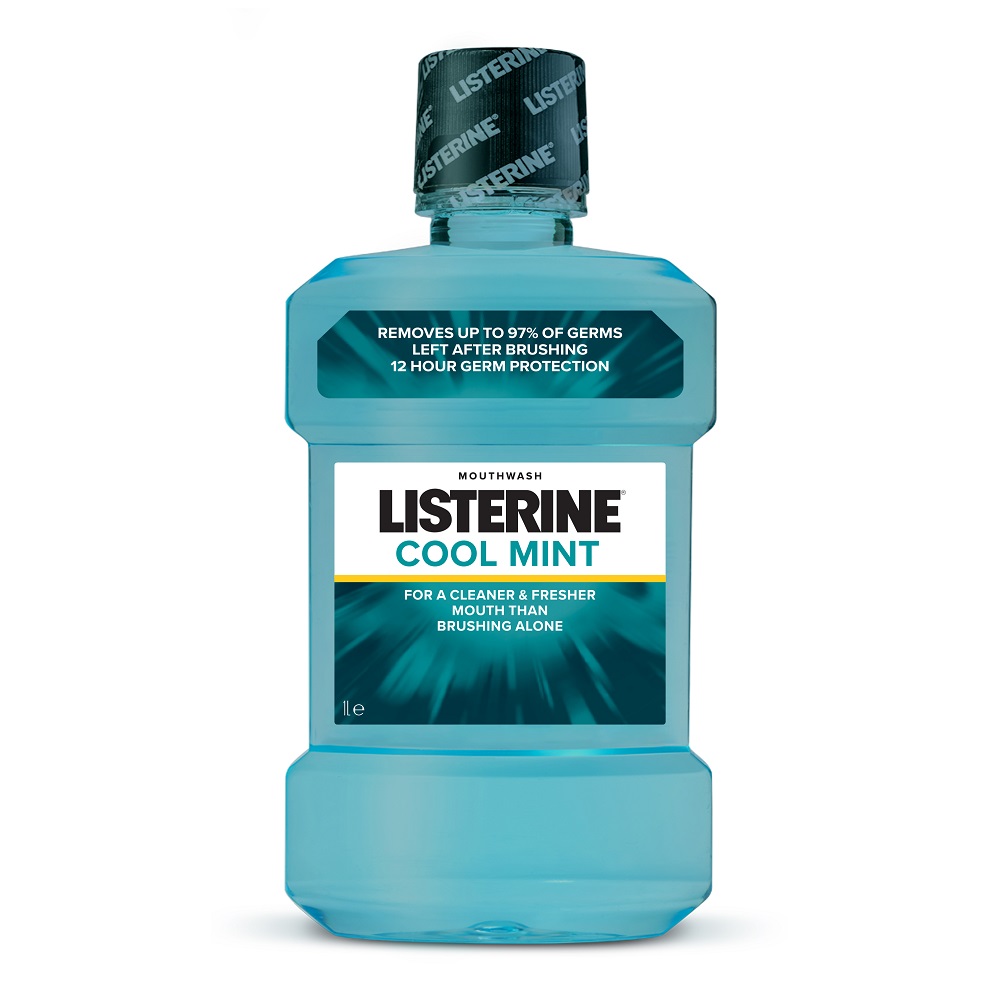 Apa de gura Listerine Cool Mint, 1000 ml, Johnson&Johnson