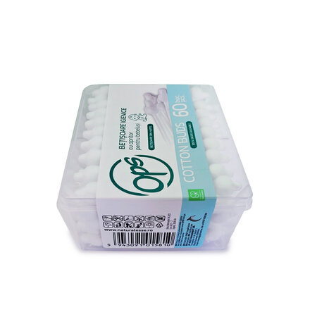 Betisoare igienice de urechi Baby, 60 buc, Ops 764992