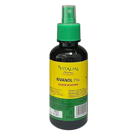 Rivanol 1‰ cu pulverizator, 200 g, Vitalia