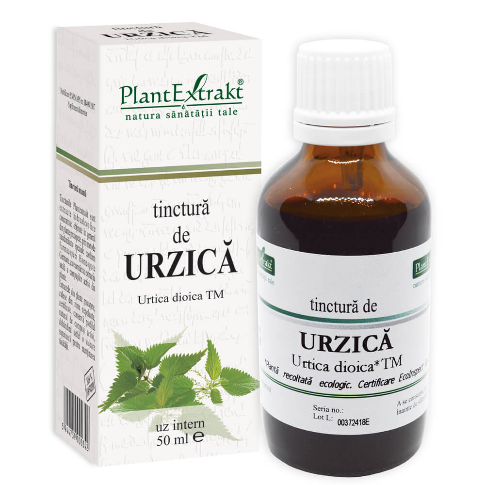 Tinctura de Urzica, 50 ml, Plant Extrkt