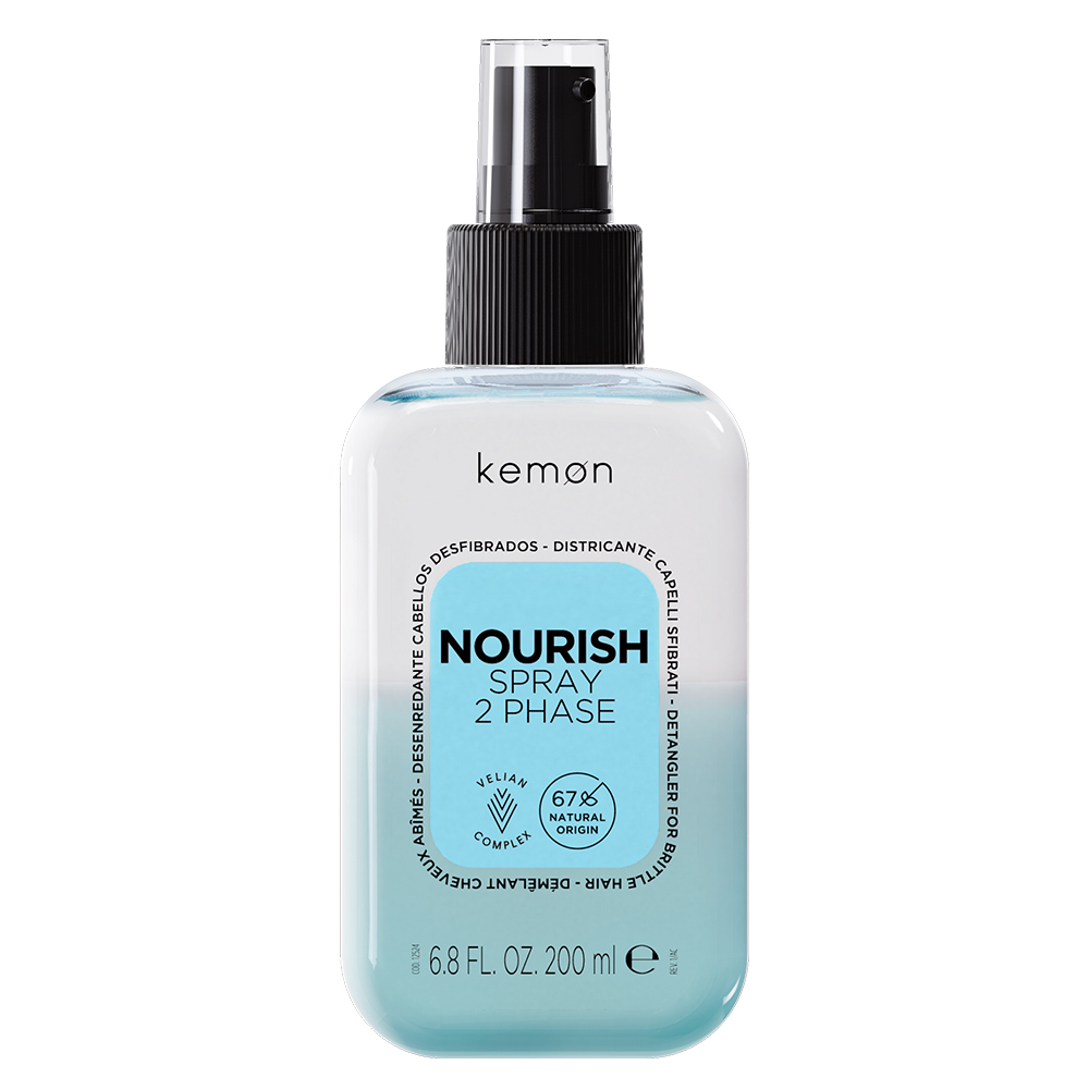 Spray bifazic de hidratare pentru par Nourish, 200 ml, Kemon