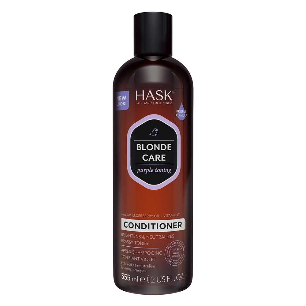 Balsam nuantator violet pentru par blond, 355 ml, Hask