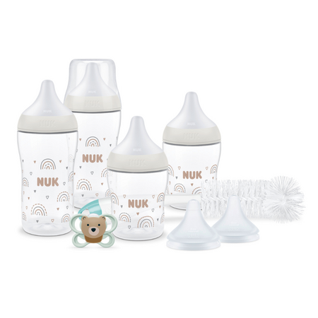 Set de biberoane Perfect Match Perfect Start, Start Curcubeu, 0-6 luni, Nuk 825886