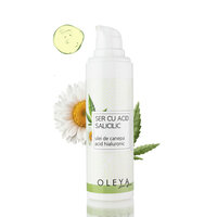 Ser cu ulei de canepa, acid hialuronic si acid salicilic, 30 ml, Oleya