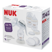 Set pentru alaptare cu pompa manuala de san Perfect Match, Nuk