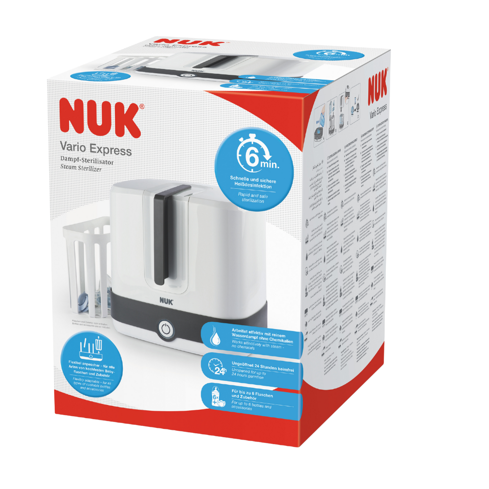Sterilizatorul electric cu abur Vario Express, Nuk