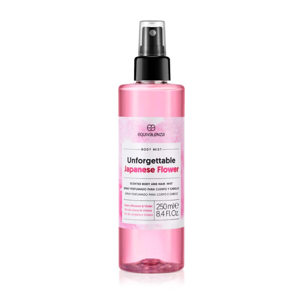 Spray de corp si par Unforgettable Japanese Flower, 250 ml, Equivalenza