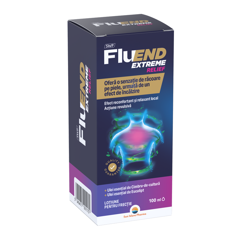Lotiune pentru frectie frectie Fluend Extreme Relief, 100 ml, Sun Wave Pharma