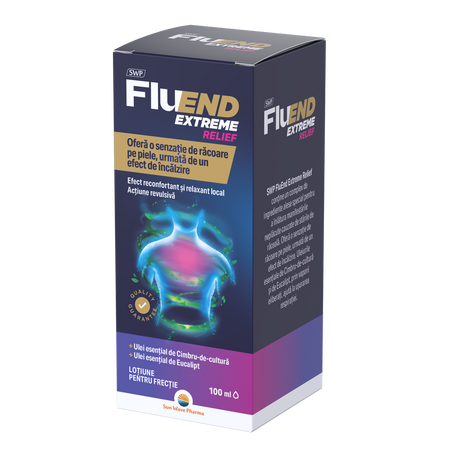Lotiune pentru frectie frectie Fluend Extreme Relief, 100 ml, Sun Wave Pharma 712384
