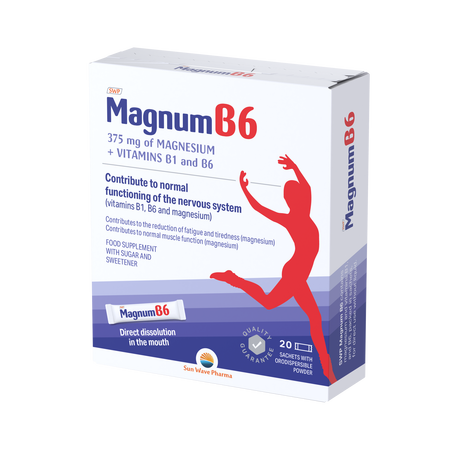 Magnum B6, 20 plicuri, Sun Wave Pharma 712403