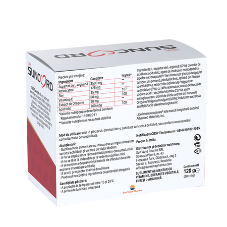 Suncord, 30 plicuri, Sun Wave Pharma 712411