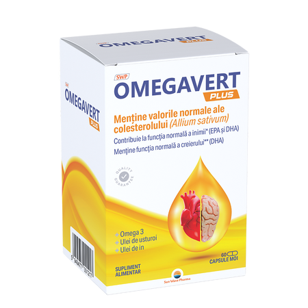 Omegavert Plus, 60 capsule, Sun Wave Pharma