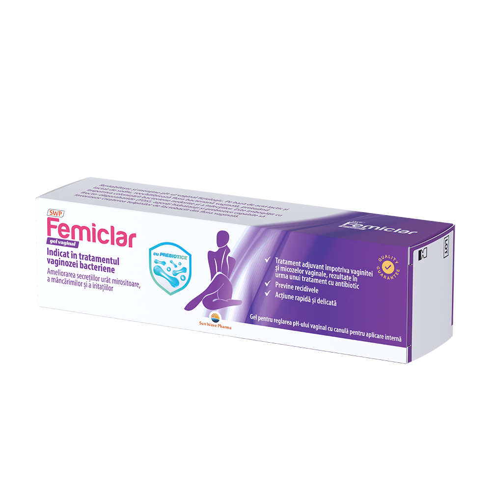 Femiclar Gel Vaginal, 40 ml, Sun Wave Pharma